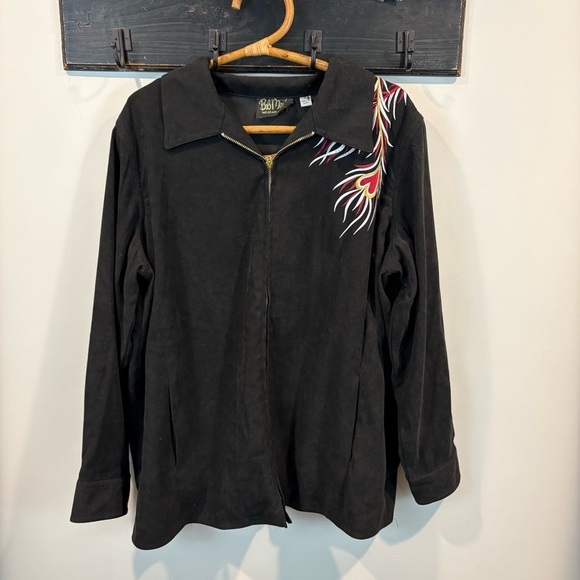 Vintage Bob Mackie Embroidered Rooster Art to Wear Jacket Size 1X - Picture 5 of 14